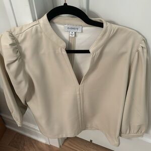 Faux leather top perfect for fall